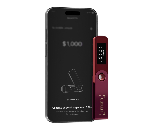 Ledger Nano S Plus Crypto Hardware Wallet Crimson Magenta LEDGERSPLUSCM - 1416513 - zdjęcie 7